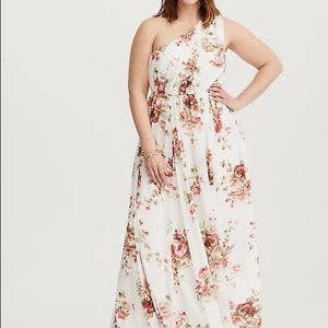Torrid special occasion floral chiffon dress